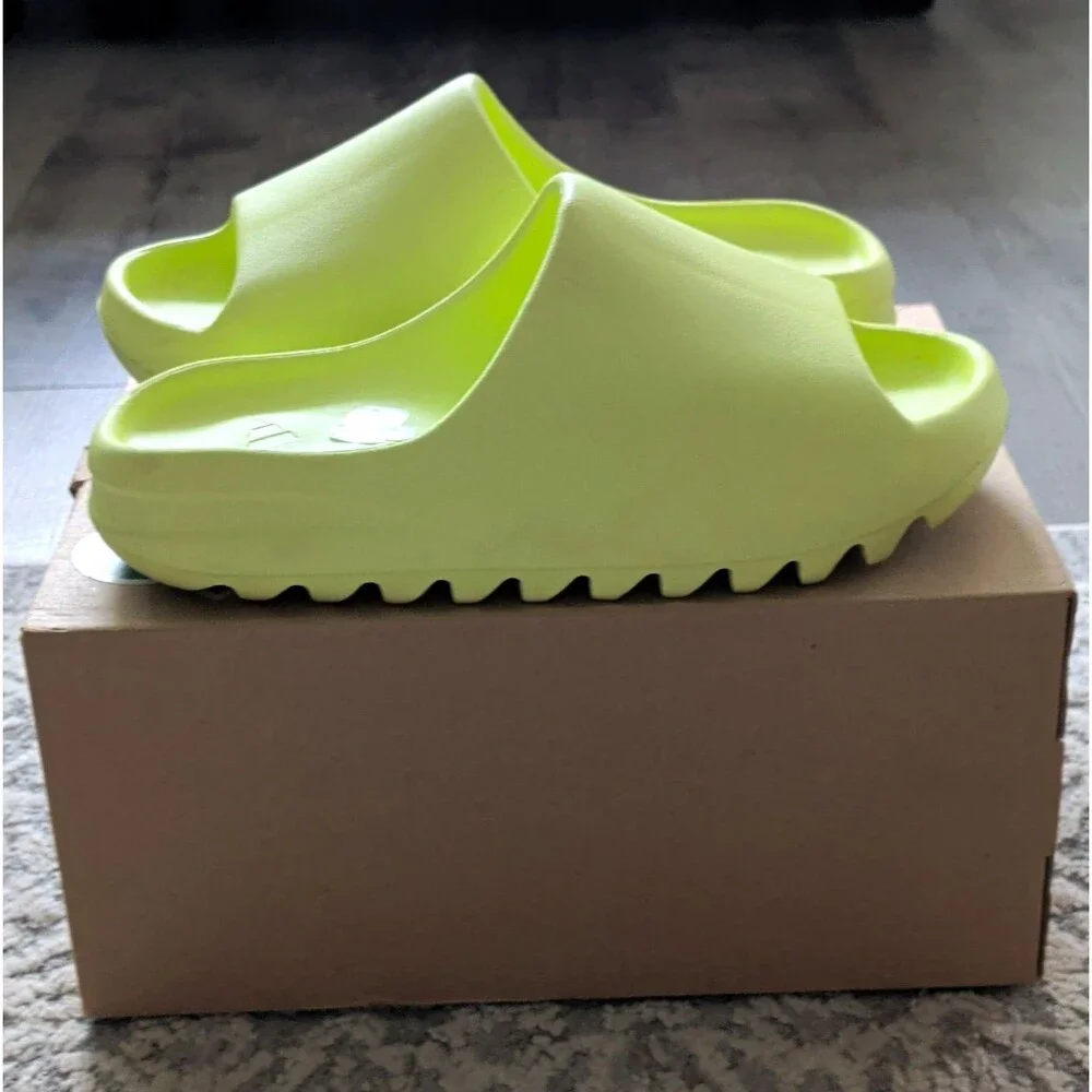 adidas Yeezy Slide Glow Green Size Men's 9